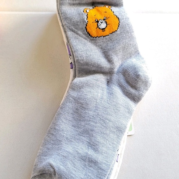 NEW Care Bears Pumpkin Witch Hat  Halloween‎ 3 Pairs Socks Shoe Size 4-10 Womens - Picture 3 of 4